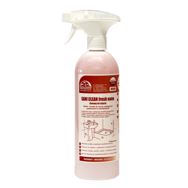 Sani Clean nano - płyn o mycia i pielęgnacji kabin prysznicowych